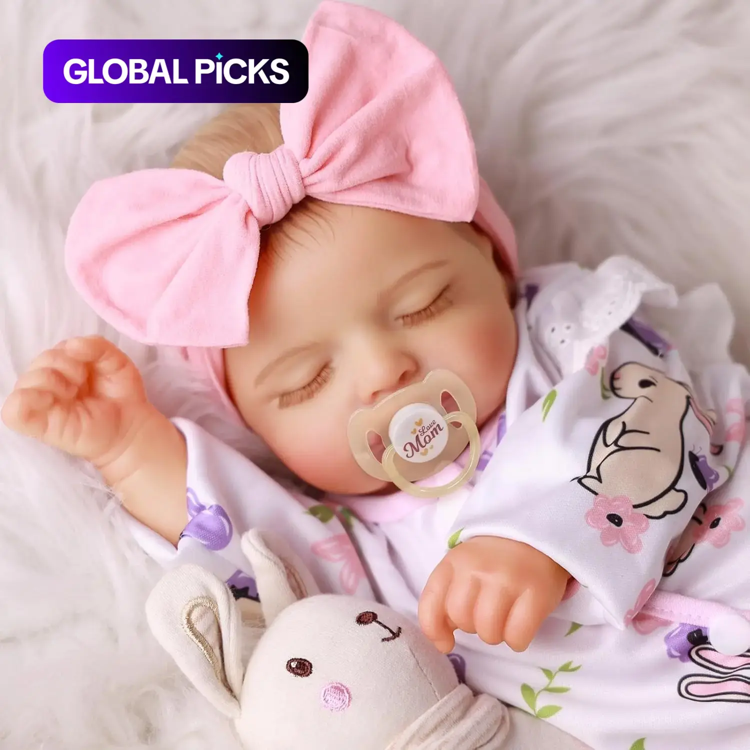 Babeside 20-Inch Baby Doll Set, 8-Piece Set, Lifelike Realistic Newborn Doll with Unisex Fabric Body & Vinyl Limbs, Gift Box Included, Perfect for Christmas, New Year and Birthday Gifts #GLOBAL PICKS