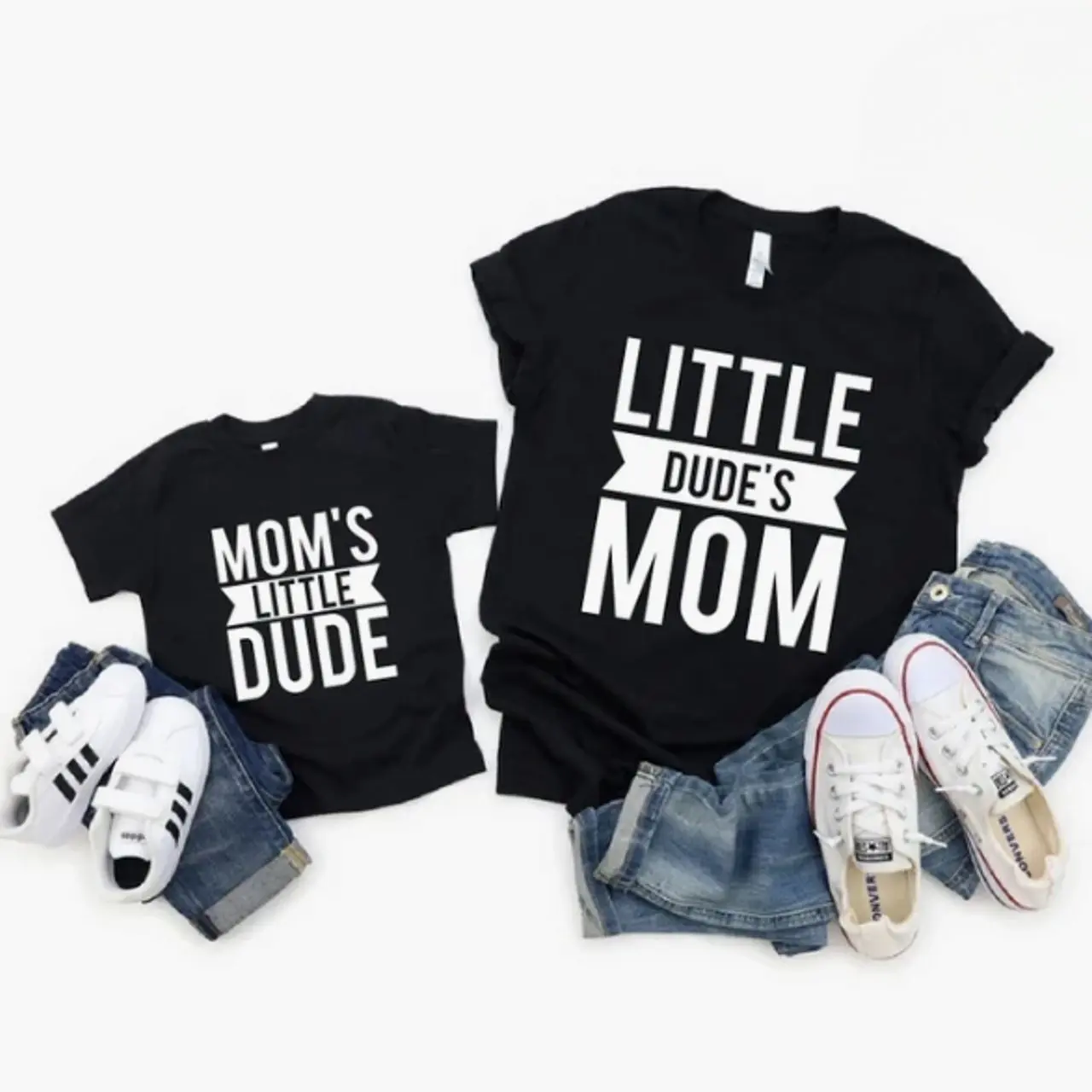 Mom and Son Matching Shirt,Mother's Day Gift,Little Dude's Mom Shirt, Mom's Little Dude Shirt, Funny Matching Shirts, Matching Mommy and Son