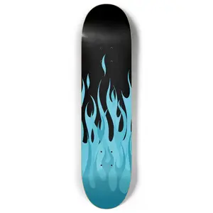 Blue Flames Skateboard