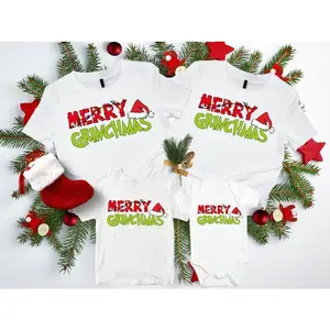 Merry Grinchymas Sweatshirt, Grinchy Holiday Shirt, Funny Family Shirt Christmas Gifts Shirt Whimsical GrinchyMAS Sweater Christmas Gift Idea 2