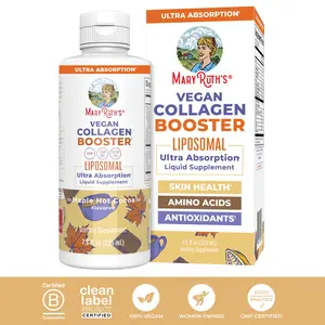 MaryRuth's Vegan Collagen Booster Liposomal - With Vitamin C, Vitamin E, Zinc, Copper & Silica - Skin Care & Joint Support - Vegan - 30 Servings