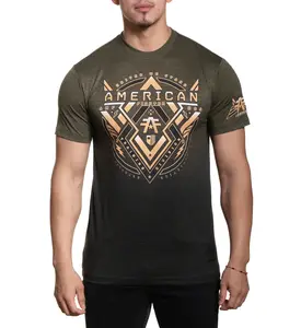 American Fighter Men's Upland Short Sleeve T-shirt | Cotton Blend with Sublimation Fade and HD Heat Transfer Label, Top
