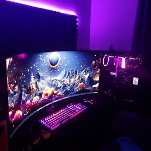 MOUNTUP 17''-43'' Single Monitor Mount for Ultrawide Screen 6.6-33lbs, Heavy Duty Gas Spring Monitor Stand for Flat/Curved Screen, MU7011