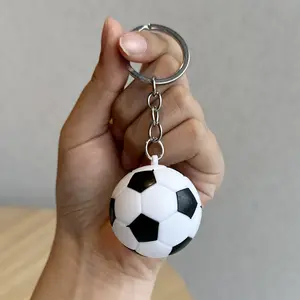 Mini Soccer Ball Keychain, TikTok Viral Football Bag Charm, Classic Black White Sports Keyring Accessory for Backpacks, Car Keys, Gym Bags & Soccer Fans Daily Style summerwins
