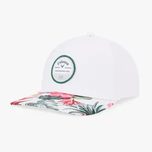 Callaway Bogey Free Tropical - White: Adjustable Woven Baseball Hat