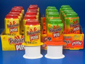 Pulparindo Push Tamarind Mexican Candy 12 Pcs