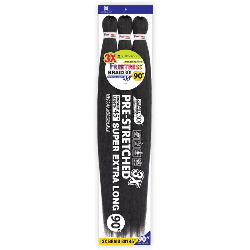 Freetress 3X Pre-Stretched Braid - Super Extra Long 90"