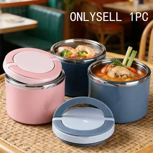 1pcs Portable Insulated Lunch Box, 304 Stainless Steel Inner Tank, Long-Lasting Temperature Lock, Essential for Office Workers and Students