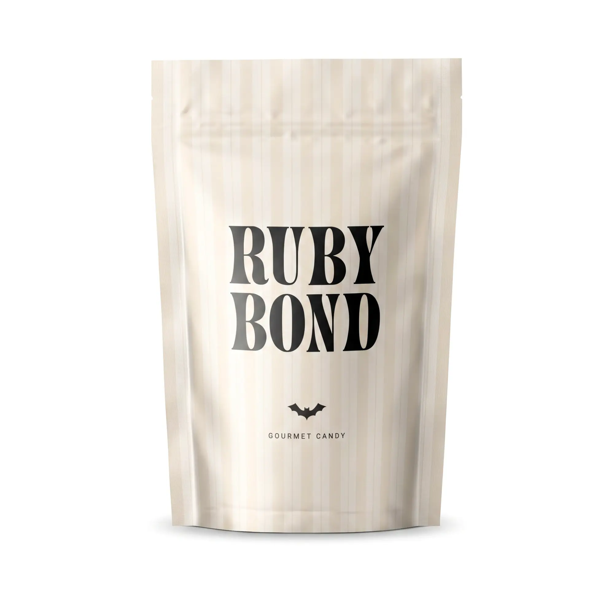 Ruby Bond Halloween Gummy Candy Mix – Sweet & Sour Fruity Gummies in Festive Bat Bag
