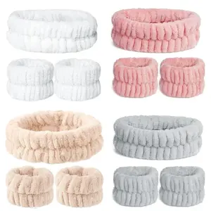 Curvyfaja Women's & Girls' Makeup Headband & Wrist Washband Set - Comfortable Multipurpose Accessory for Face Washing & Makeup Application