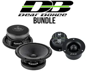 Deaf Bonce Car Audio Speaker Bundle – Apocalypse 6.5" Midrange (Pair) & MFT-25 Tweeters (Pair)