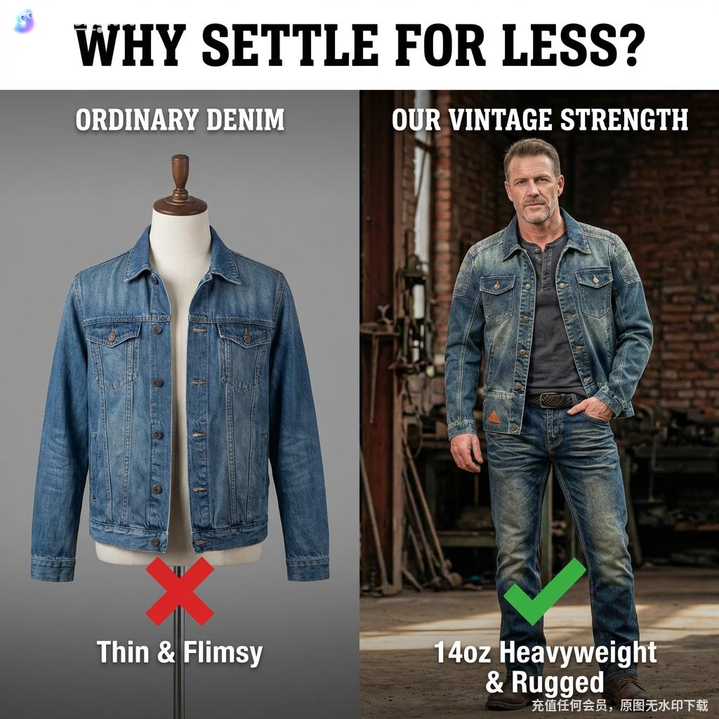 Men's Blue Denim Jacket & Jeans Matching Set, Vintage Streetwear Double Denim Outfit, Casual Regular Fit Mid-Wash Co-Ord, Trendy Spring Daily Wear, Comfortable Durable All-Denim Ensemble for Modern Men's Street Style