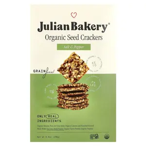 Julian Bakery Organic Seed Crackers, Salt & Pepper, 8.4 oz (238 g)