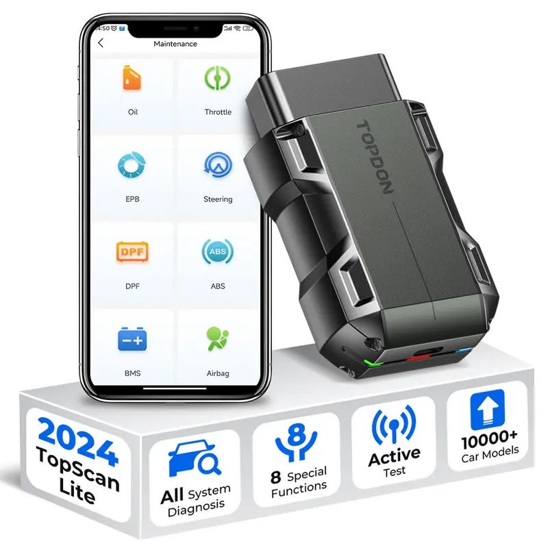 TOPDON Topscan OBD2 Scanner Bidirectional Full System Car Diagnostic Tool