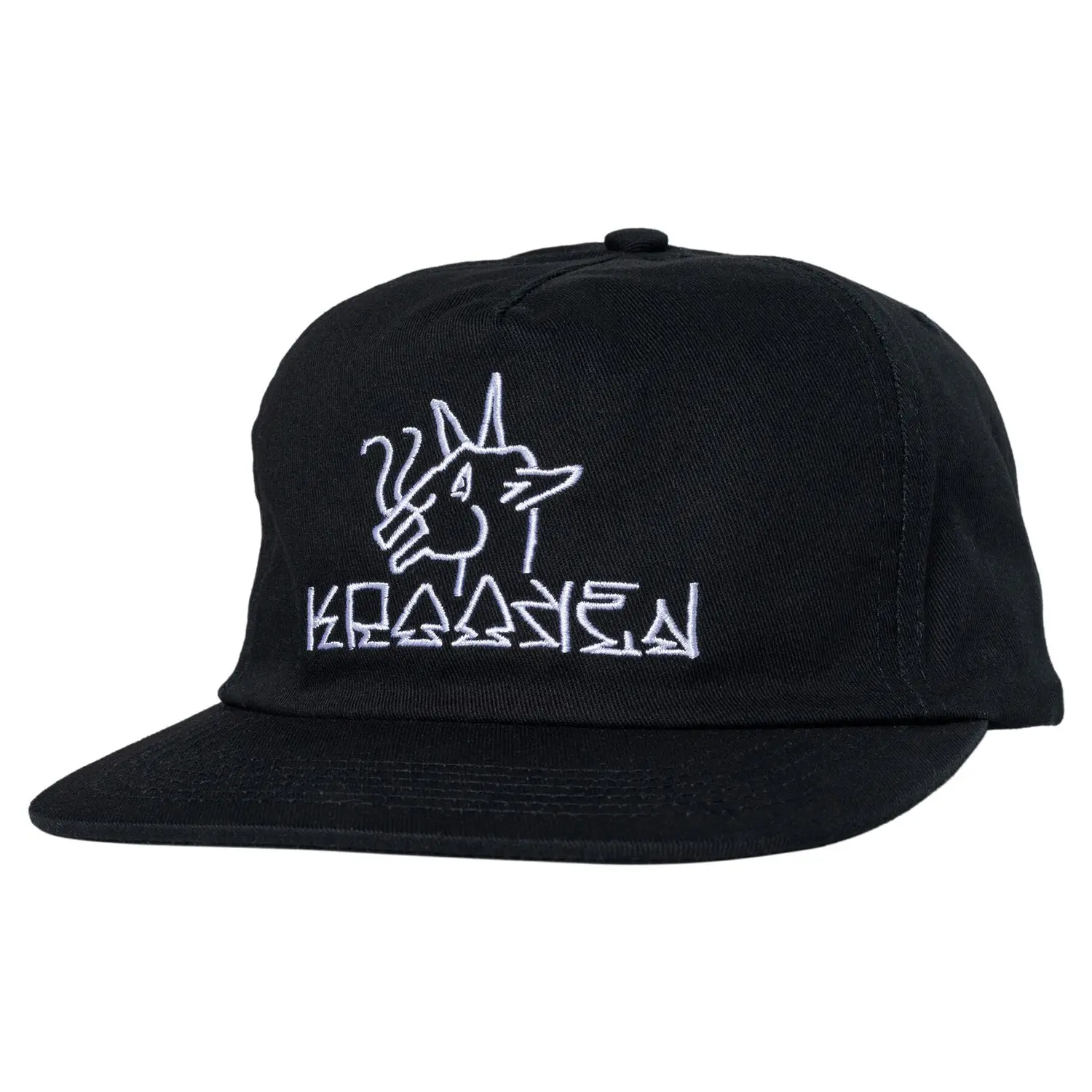 Krooked Skateboards Hat Tarragon Snapback Black/White