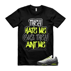 Air Max 95 Big Bubble Neon Yellow Black Cool Grey 2026 OG T Shirt Match AINT ME