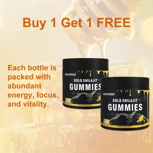 [Buy 1 Get 1 Free] Newrish Pure Shilajit Gummies-OrganicManukaHoney-Boosts Energy and Stamina-Men'sSupplement-Sports and Fitness-30 Gummies 100%Natural
