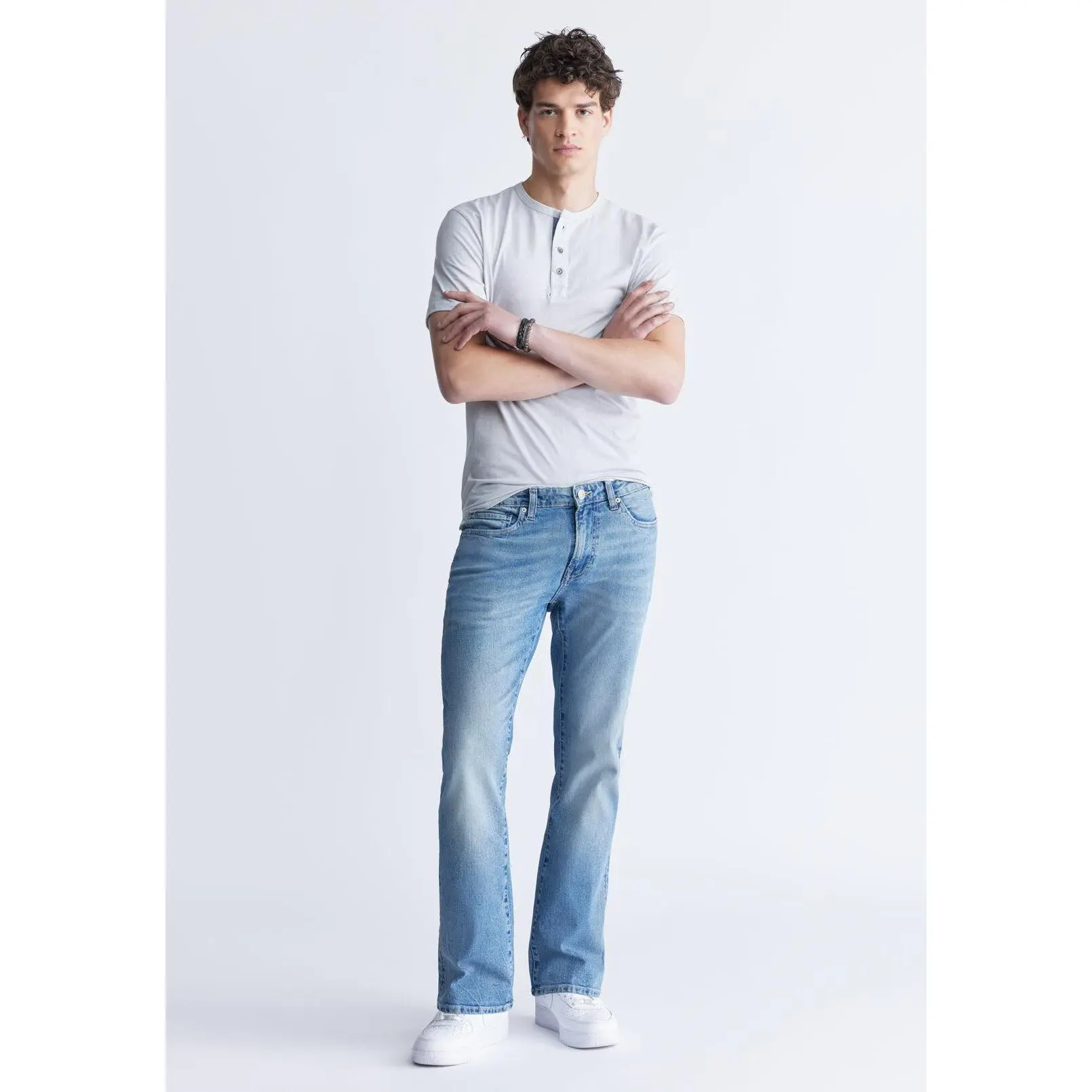 King Men's Slim Boot Jeans, Heavily Sanded - BM22963
