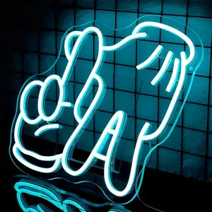 Los Angeles Neon Sign Wall Decor- Dimmable LED Baseball Team Light with USB Power Supply, Vibrant Blue Acrylic and Plastic Wall Art, Suitable for, for Man Cave, Game Room, Garage- 14x14inch, Bedroom Decor, Game Room Lighting, Led Ambient Lighting