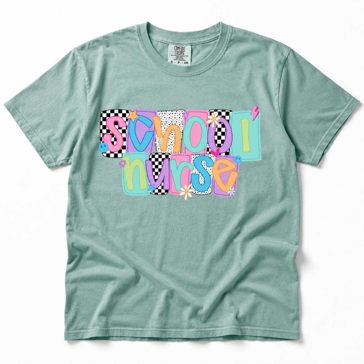 Comfort Colors School Nurse Shirt, Nurse Shirt, RN Shirt, Nurse Graduation Gift, Nurse Week Shirt, Gift For Nurse, Back to School Nurse Tee – Monogram Wear