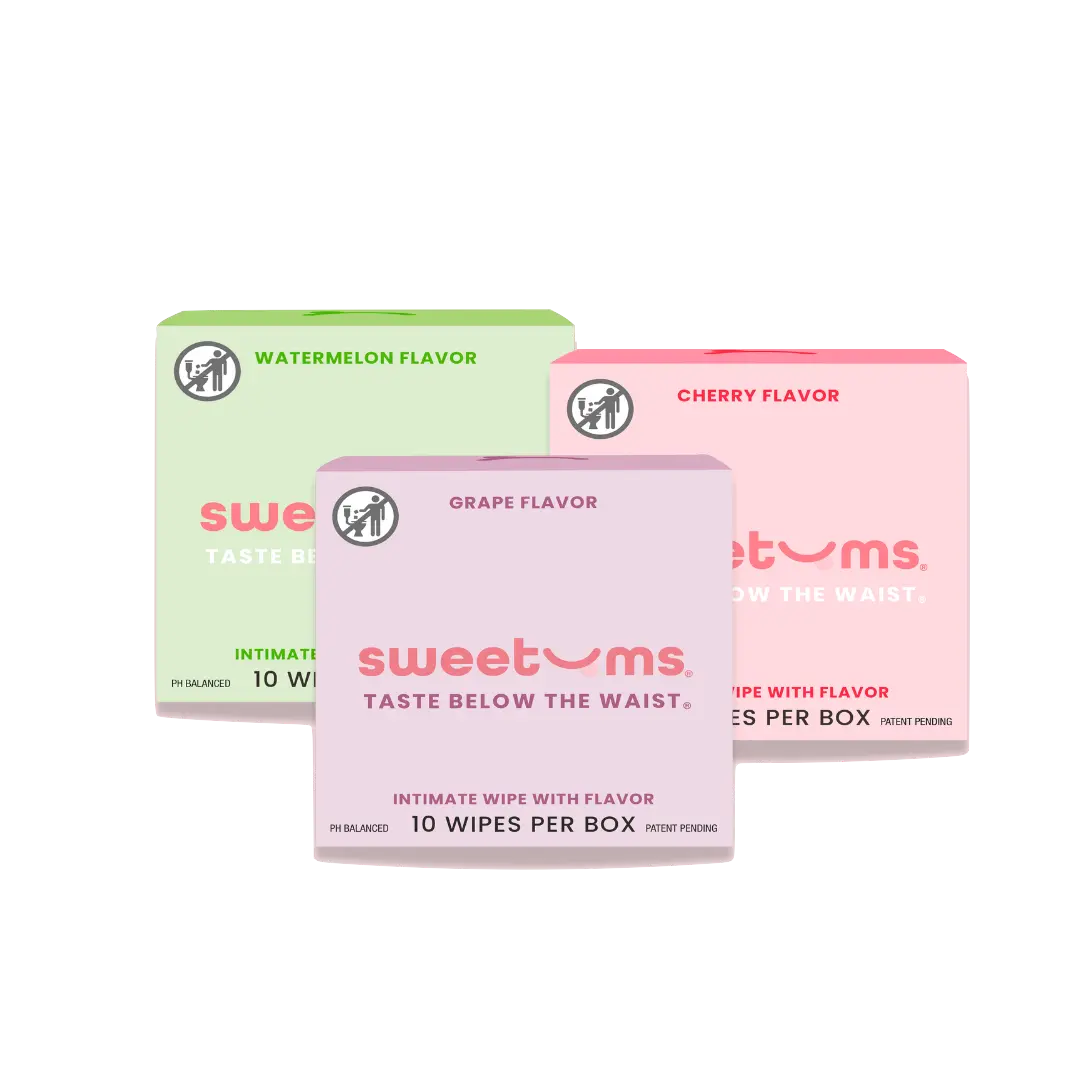 The Trio of Temptation Sweetums Feminine Wipes