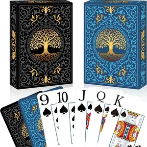 2 Pack Playing Cards | Large Print Playing Cards | Easy to Shuffle, Durable Premium Poker Cards for Card Games Family Game Night Table Magic Party Supplies
