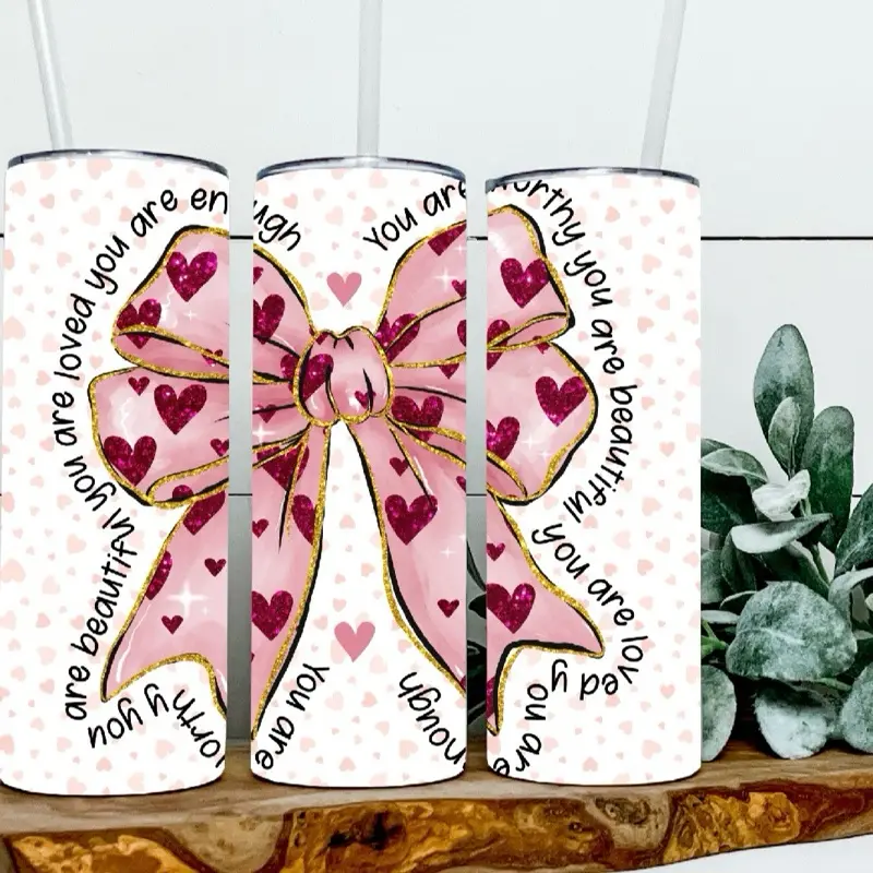 You Are Worthy Bow Tumbler