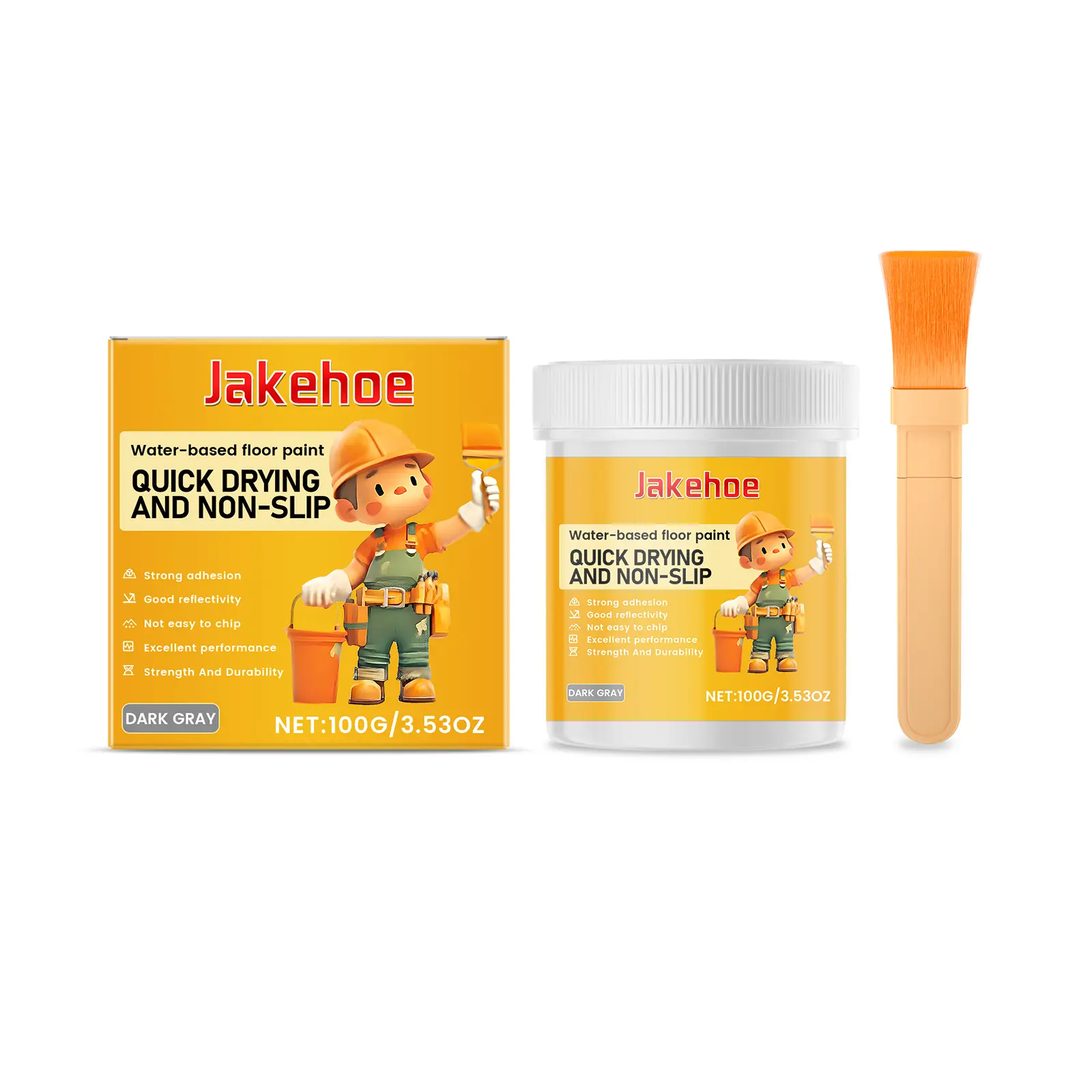 Jakehoe Waterborne Waterproof Floor Epoxy Paint Durable Durable Waterproof Aesthetic Apply Protective Floor Paint