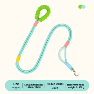 Heavy Duty Bungee Dog Leash with Soft Foam Handle - Shock Absorbing Elastic Pet Lead for Medium Large Dogs, No-Pull Comfort Walking & Training Leash crossbody rope