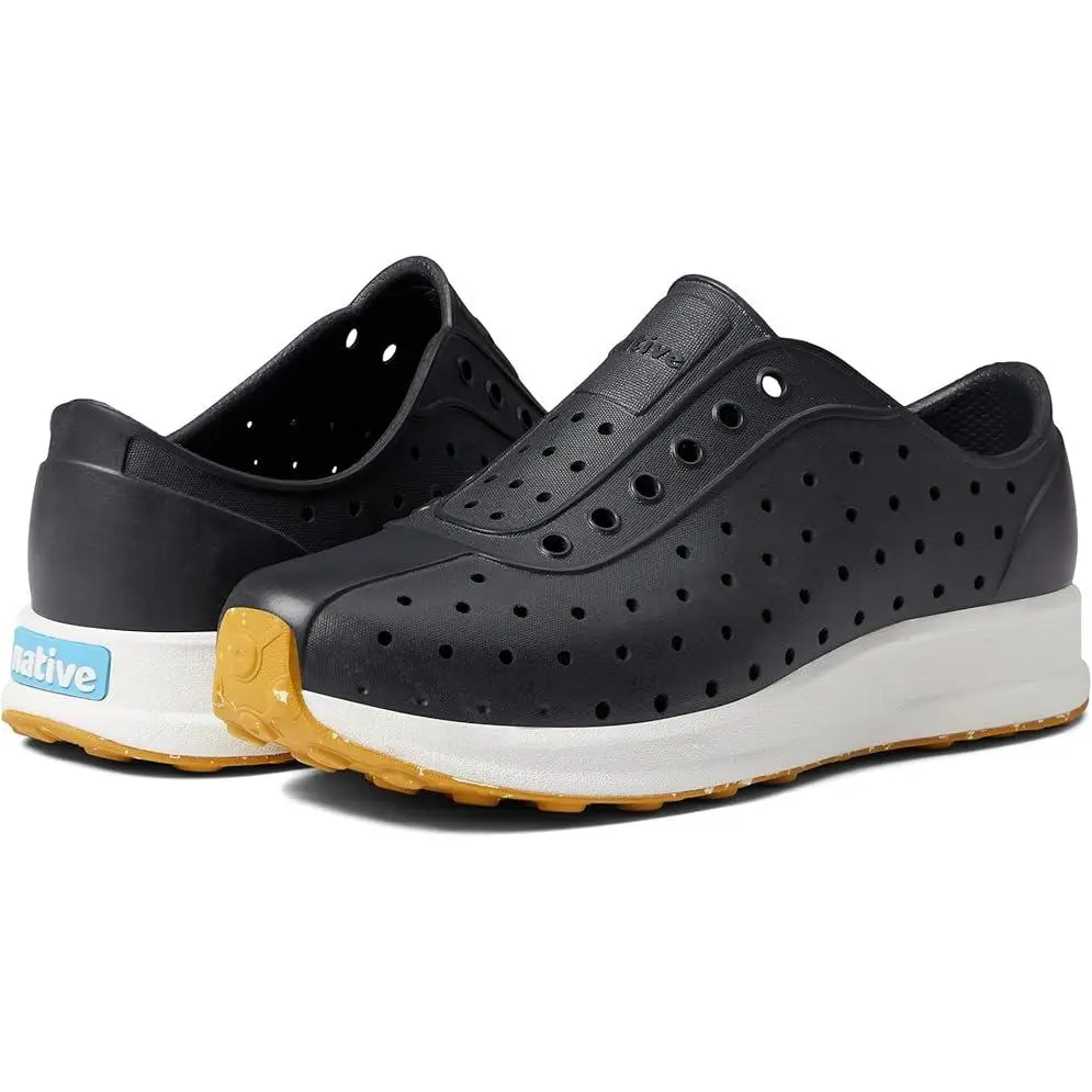 Native Robbie Child Sneaker - Jiffy Black/Shell White/Mash Speckle Rubber 12110600-1034