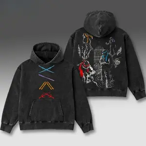 Teenage Mutant Ninja Turtles Print Washed Cotton Hoodie, Vintage Graphic Hoodie Washed For Fans Movie Monster, Design Top Cotton Streetwear Hoodie Clothes Menswear Womenswear, Hoodie Unisex Hot 2025