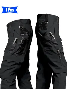 Men's Tactical Work Trousers Spring/Autumn Casual Fashion Fitted Sports Trousers Multiple Pockets Abrasion-Resistant & Scratch-Proof Regular Fit Suitable for Hiking, Training, Casual Outings and Everyday Use Casual Work Pants