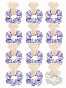 12counts Bridesmaid Proposal Gifts Bridesmaid Scrunchies Hair Ties Hair Rubber Bands Bridesmaid Gift For Bridal Wedding Party -To Have And To Hold Your Hair Back