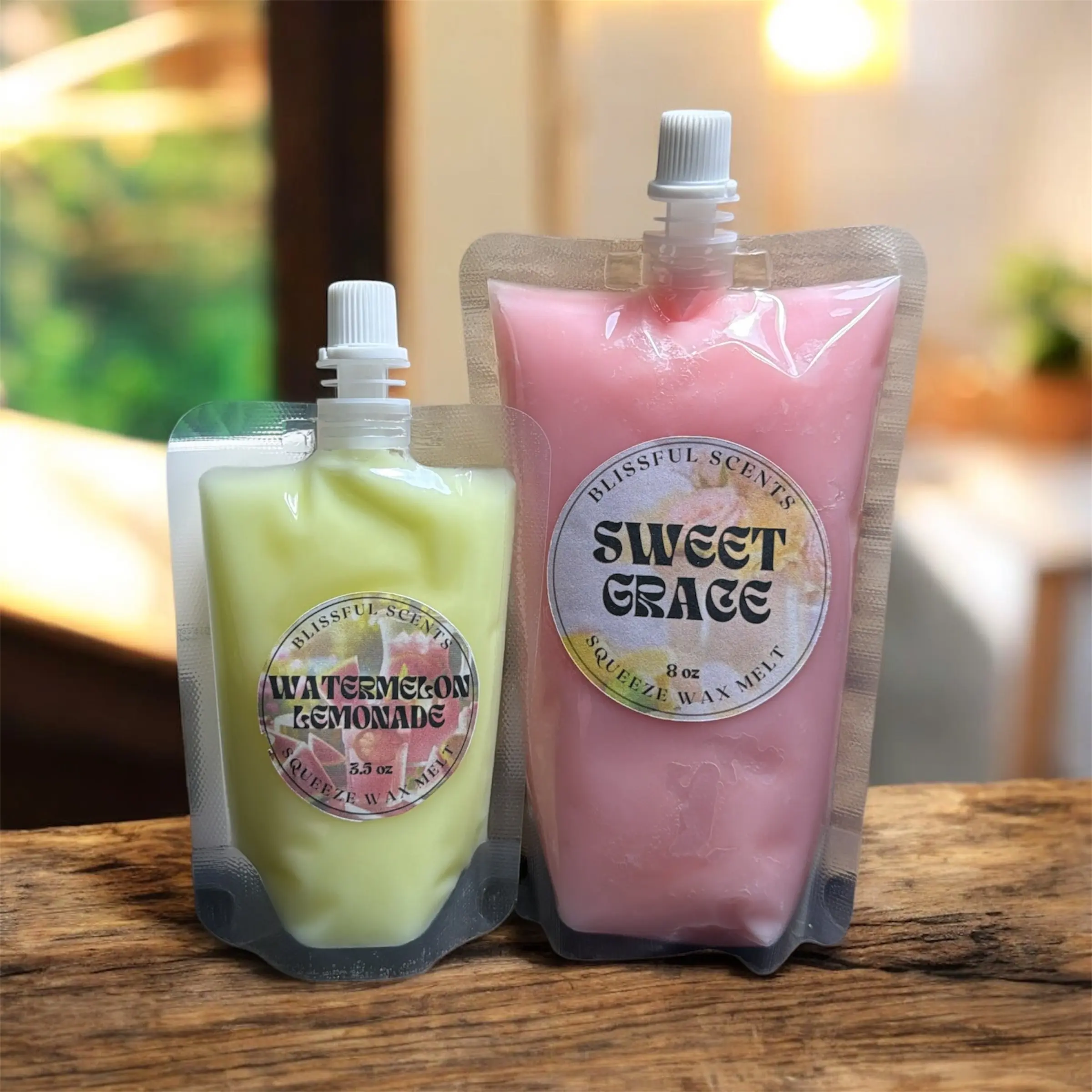 Squeezable Aroma Blend Scented Wax Melts, Double-Fragranced Home Decor Candle Accessory