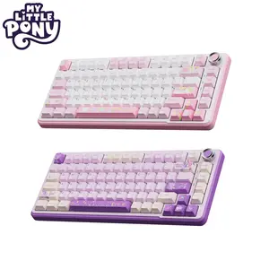 MY LITTLE PONY MLP-GK02 Wireless Bluetooth Keyboard  Set for Girls Cute Portable Silent Typing Office Home Accessories Dual-Mode Pink