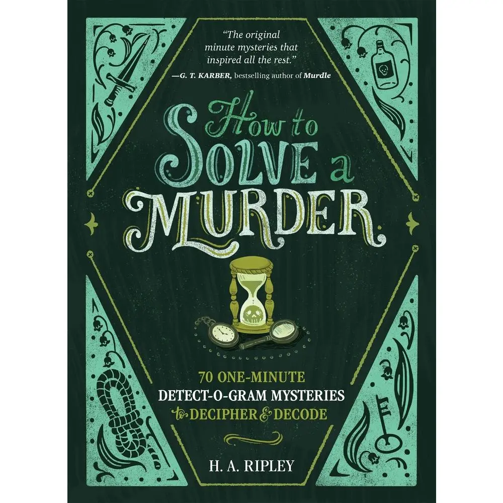 USED Book - How to Solve a Murder: 70 One-Minute Detect-O-Gram Mysteries to Decipher & Decode by Ripley, H. A. (Paperback) - english