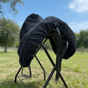 Soft Velvet Saddle Cover, Protects Horse Saddles From Dust and Friction, Durable Material for Long-Lasting Use, Ideal for Equestrian Gear