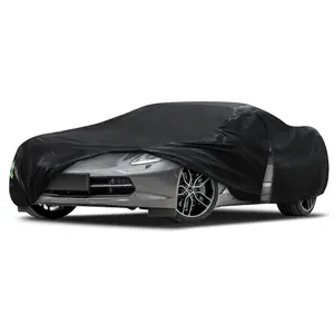 Car Cover Custom Fit for Corvette C4 C5 C6 C7 C8 1980–2025, Waterproof Full Exterior Cover with Door Zipper (Not Include Mirror Pocket) Black summerwins