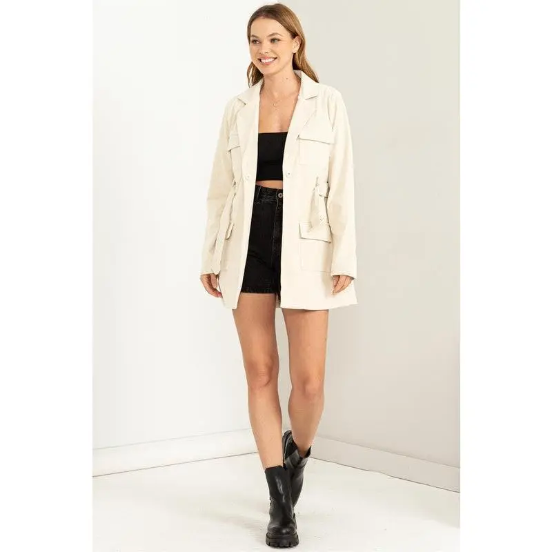 Cozy Corduroy Safari Jacket