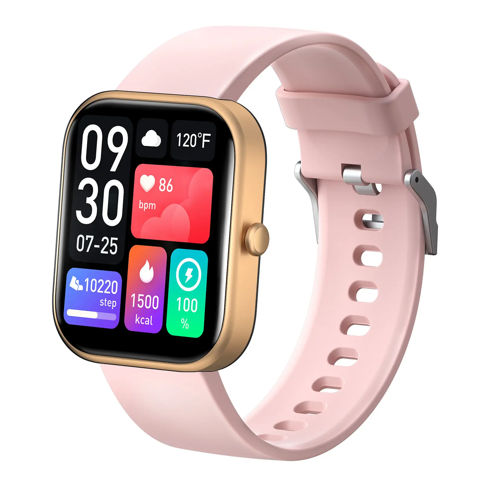 [Free Deliver] Coucur Smartwatch 1.85" Touchscreen with 120+ Exercise Modes Sleep Monitoring Daily Alerts Multifunctional Wearable Device for Holiday Gifts Compatible with Smartphones Wristwatch