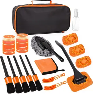 Windshield Cleaner Tool,  Detailing Kit Interior,  Cleaning Kit Interior and Exterior Detail Brush, Auto Supplies & Accessories for Men Women
