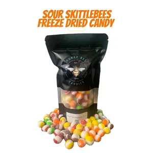 Freeze Dried Sour Skittlebees Honey Bee Snack Freeze Dried Sour Skittlebees Honey Bee Snack
