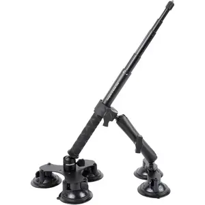 PellKing suction cup car holder suitable for Insta360 x5, x4, x3, x2, x, One RS, R compatible with GoPro Max DJI OSMO 360 camera 5-in-1 sports camera suction cup installation kit (including 45 inch selfie tick)