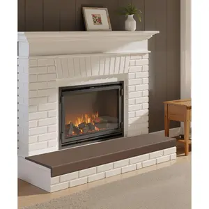 80'' Soft Seat Hearth Cushion for Baby Proofing, Memory Foam Fireplace Bumper Protector Pad for Babies Children Toddlers (Brown)