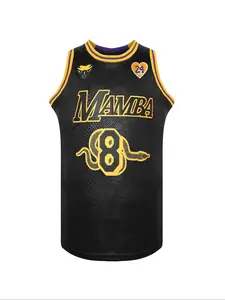 Men's Letter & Number Print Vintage Basketball Jersey, Sports Jersey, 2024 New Style Casual Breathable Sleeveless Round Neck Basketball Vest, Basketball Clothing for Training & Leisure Wear