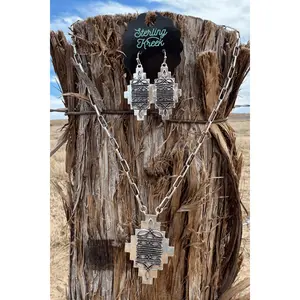 Stitched in Aztec Earrings