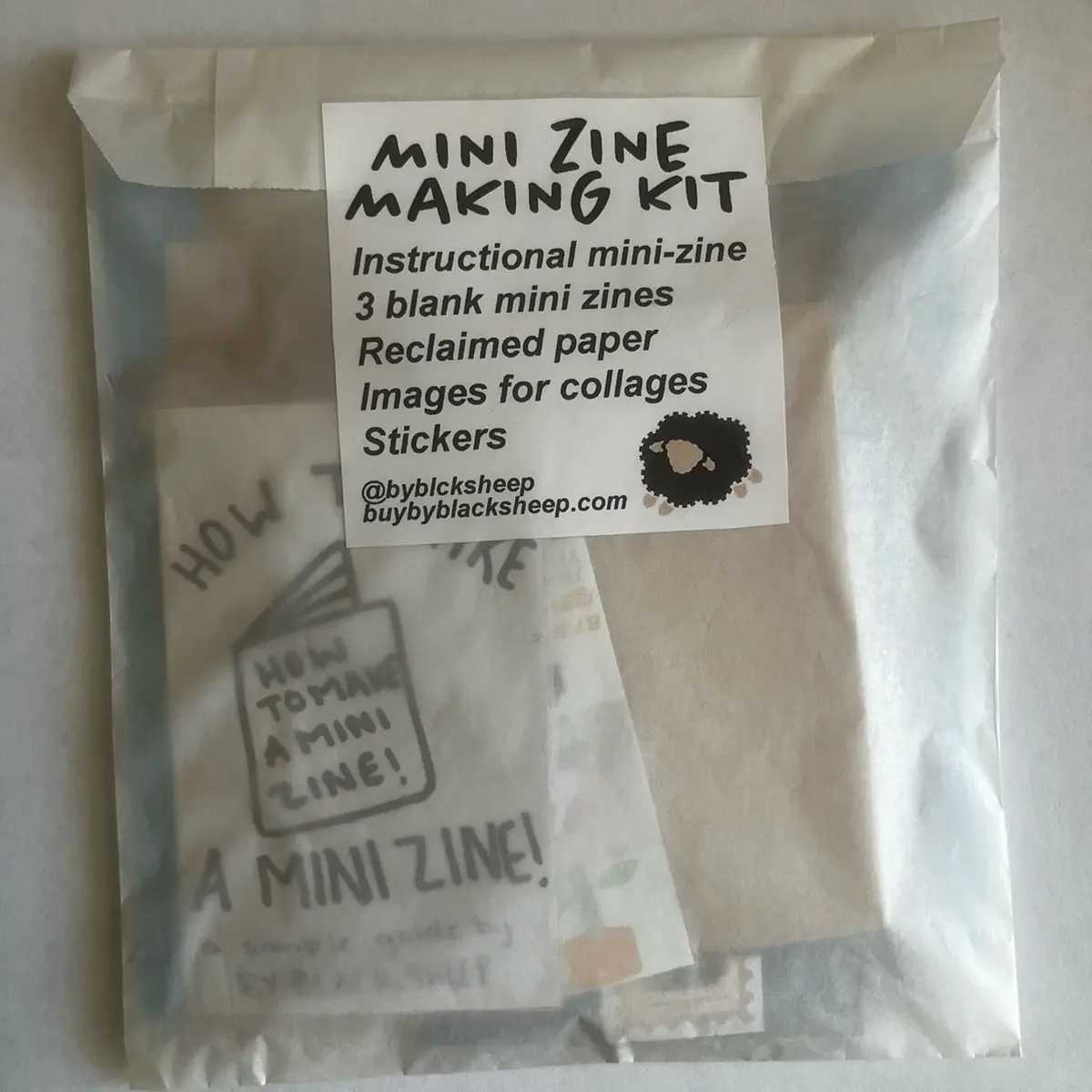 Mini Zine Making Kit with Materials and Instruction