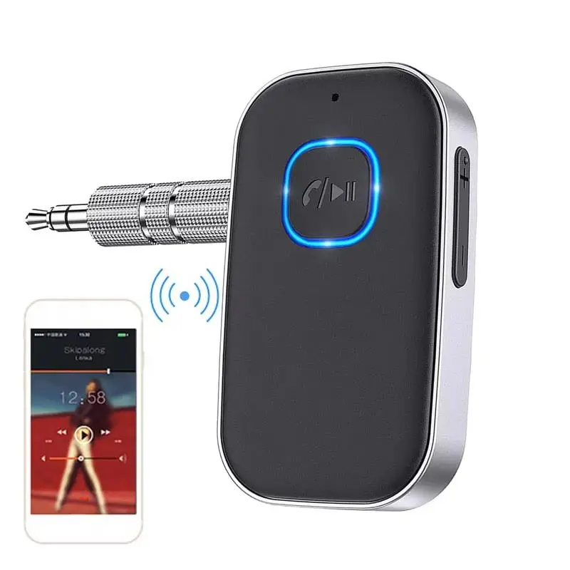 Car Wireless Aux Cord Wireless Transmitter Receiver 3.5mm Bluetooth Wireless Audio Receiver Wireless Music Receiver Automotive