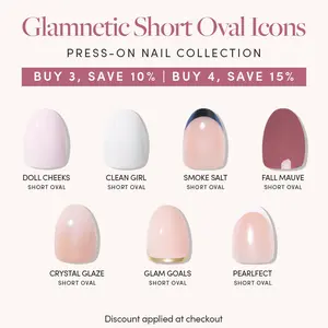 Glamnetic Short Oval Icons Press-On Nail Collection Glamnetic Short Oval Icons Press-On Nail Collection