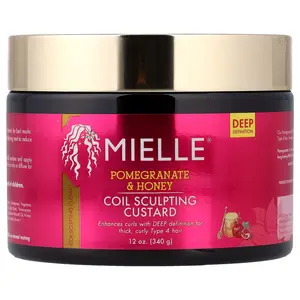 Mielle Coil Sculpting Custard, Pomegranate & Honey, 12 oz (340 g)